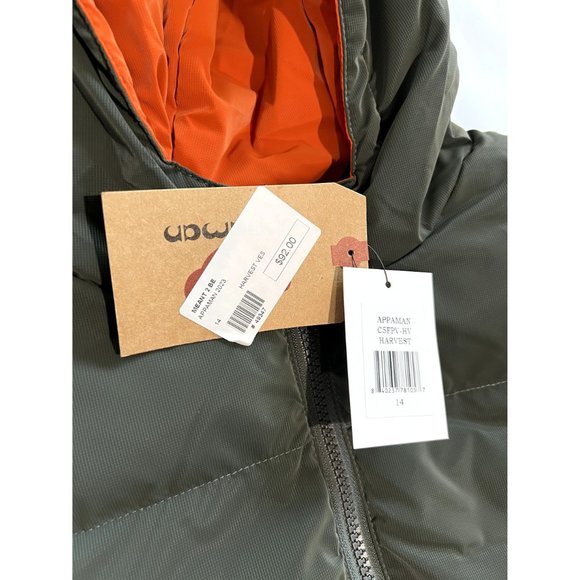 Appaman Reversible Vest in Harvest Green/Orange - Picture 4 of 4